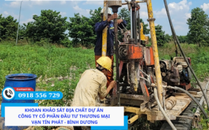 Khoan khảo sát địa chất Công ty CP ĐT XS TM Vạn Tín Phát
