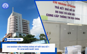 Chi nhánh Văn phòng đăng ký đất đai số 1 TP. HCM mới nhất 2025