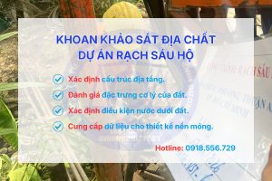 Khoan Khảo Sát Địa Chất Dự Án Rạch 6 Hộ