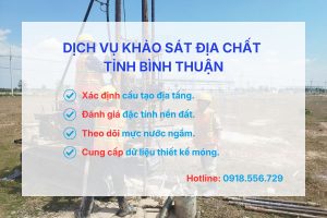 Dịch vụ khoan khảo sát địa chất tỉnh Bình Thuận