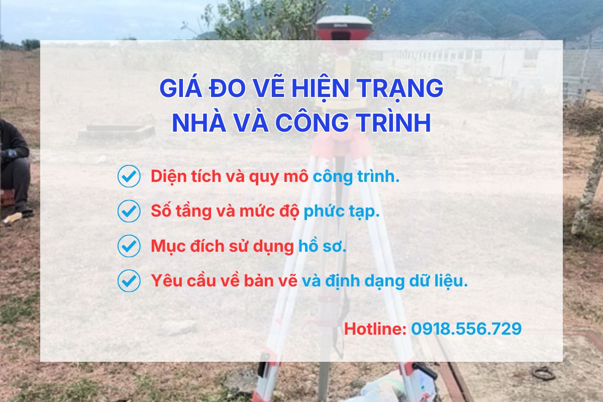 Giá đo vẽ hiện trạng nhà và công trình
