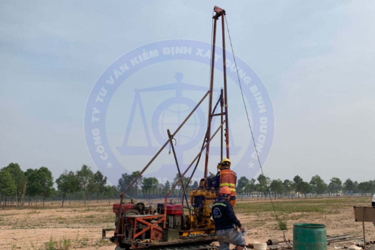 Hạng mục Khoan khảo sát địa chất Khu TĐC Hòa Lợi Bình Dương - The One Residence